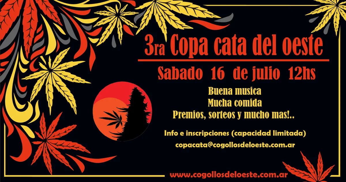 Versión apaisada del afiche de la 3ra Copa, preparada para redes, con el logo de la asociación en el centro.