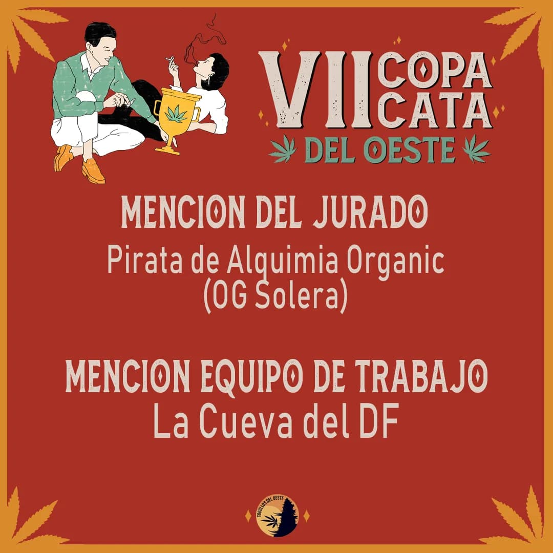 Placa de resultados de la VII Copa con la mención del jurado y la mención al equipo de trabajo.