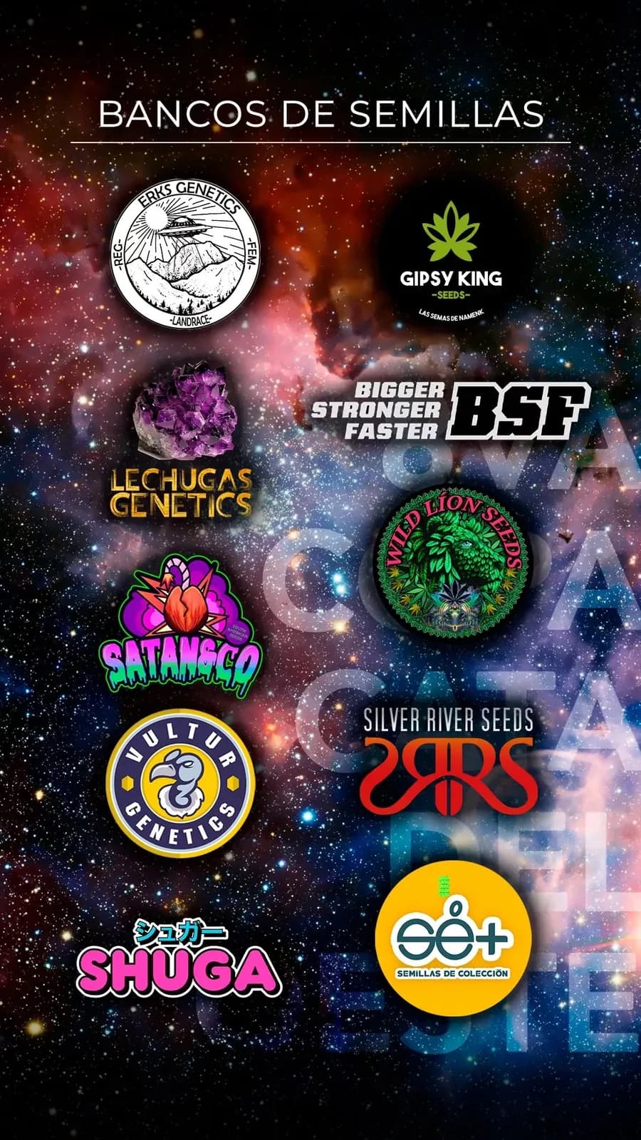 Placa de la 8va Copa con los logos de diez bancos de semillas que la acompañaron.
